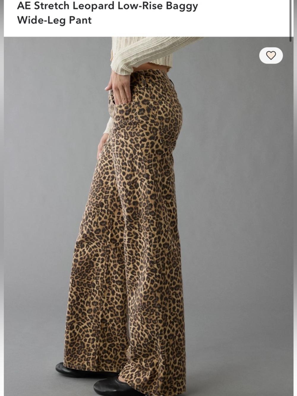 American Eagle Low Rise Cheetah Jeans - Picture 9 of 14